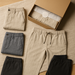 Men’s Premium Linen Pants (Set of 2)