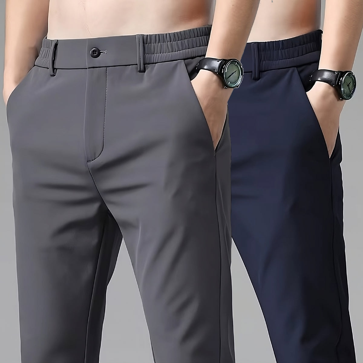 Men's Fashionable Trousers (Set of 2)