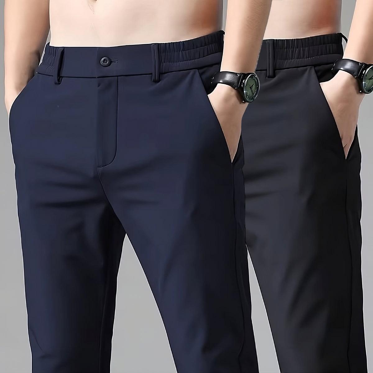 Men's Fashionable Trousers (Set of 2)