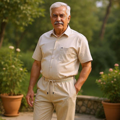 Linen Pants for 55+Yrs Men (Set of 2)