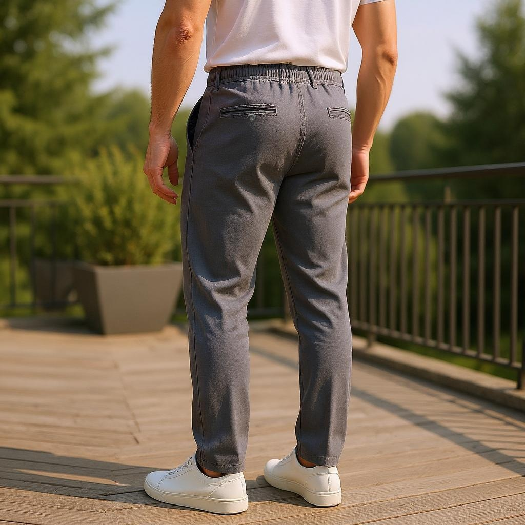 Linen Pants for 55+Yrs Men (Set of 2)