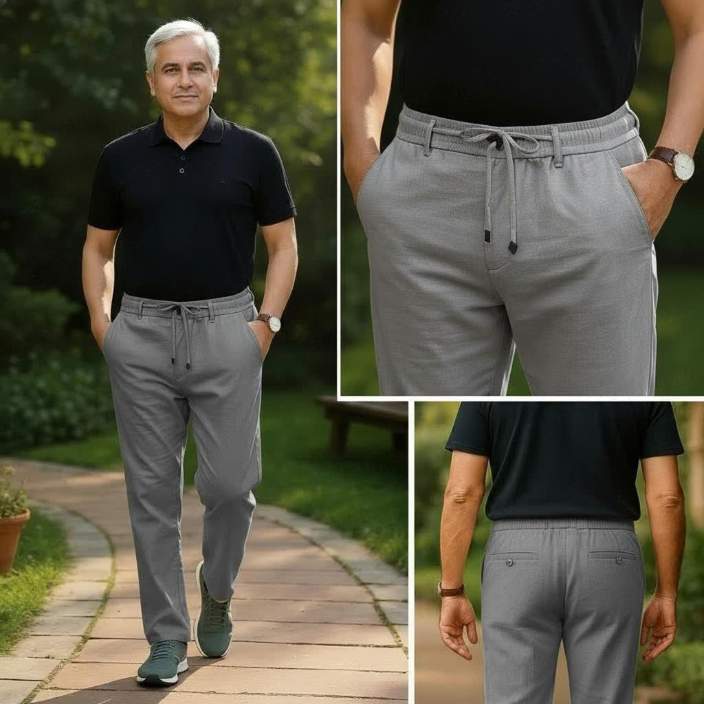 Comfort Fit Linen Pants (Set of 2)