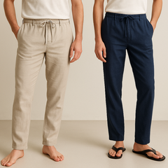 Men’s Premium Linen Pants (Set of 2)